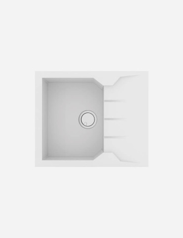 Νεροχύτης Sanitec 812/30 Bianco