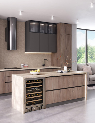 2800*1220*18 Kronospan Feelness PET K684 UM/UM Black Truffle