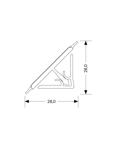 114 Αρμοκάλυπτρο Rehau F108 4200*28*28