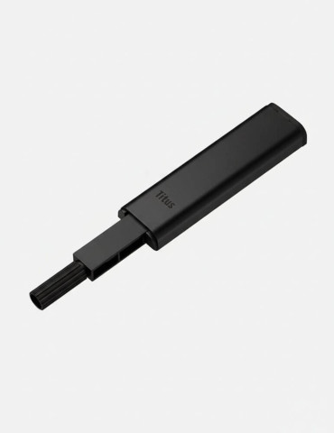 TITUS PUSH LATCH BLACK NICKEL SET με ισια βαση