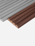 2800*101*18 Τέρμα B AGT Wall Profile LB-2200/248 Teak