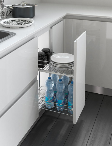 2110/60 Two selves extractable basket with Blum 551H slide
