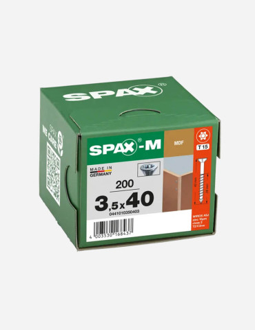 Spax screw MDF 3.5*40 (200 pcs)