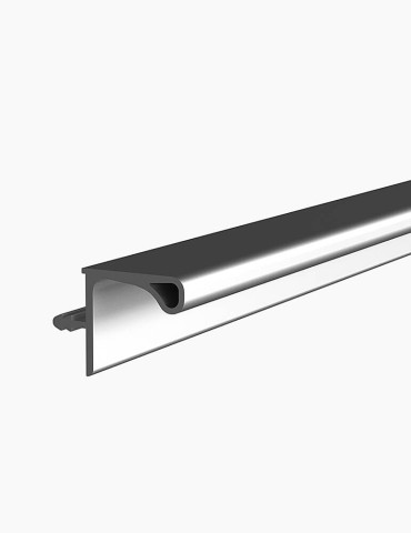 268/060 Ηorizontal gola profile for wall elements black 4m