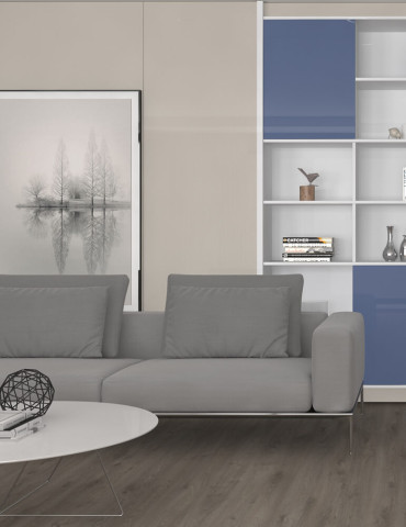 2800*1220*18 MDF / PVC AGT 6008 HG Deluxe Grey δίπλευρο