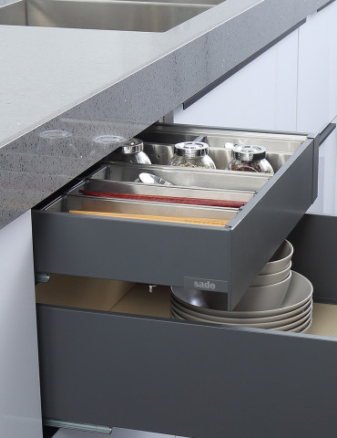 Mini-Box 84 front piece set iron grey