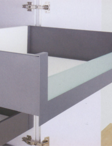 Mini-Box 167 Σύνδεσμοι για εσ.συρτάρι iron grey με χαμηλό τζάμι 